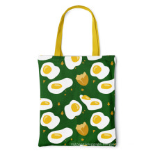 Custom Logo Canvas Shopping Bag Large Capacity Cotton Canvas Shopping Bags Eco Shop Bag